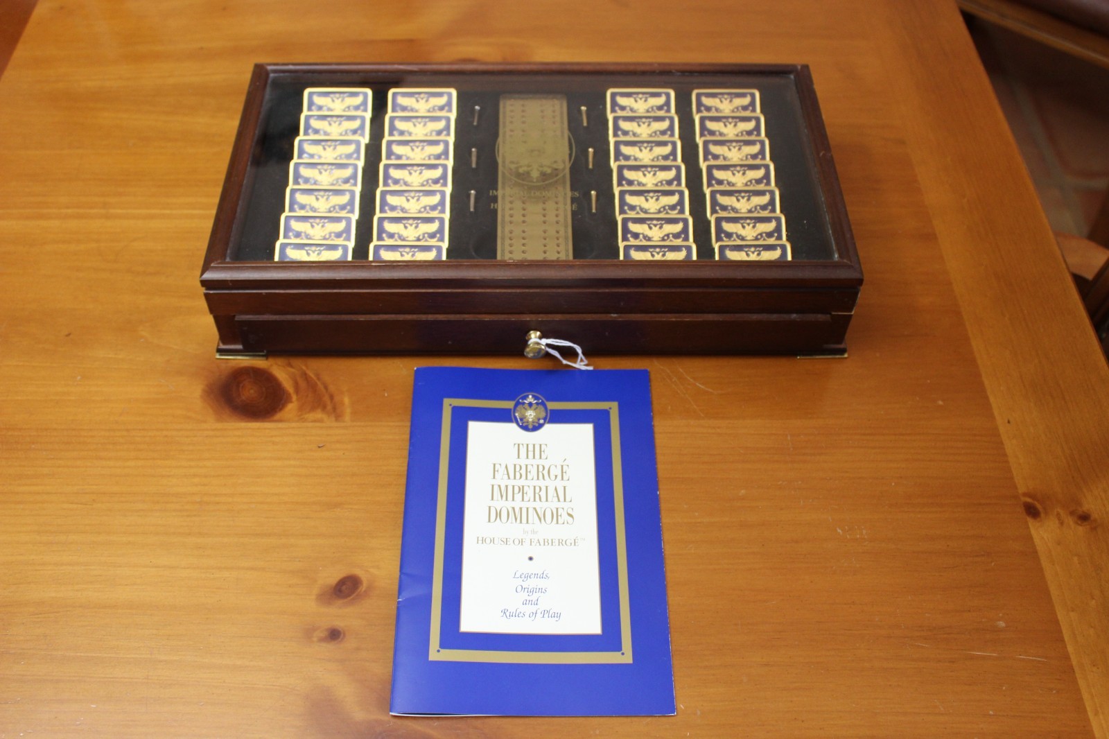 House of Faberge Imperial Dominoes Set by the Franklin Mint