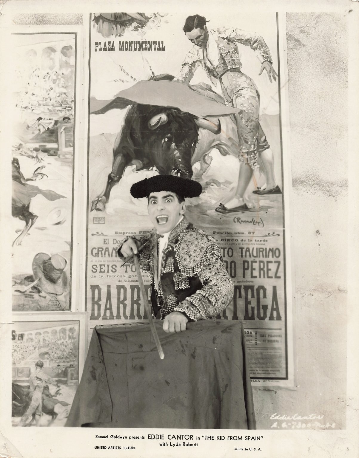 Eddie Cantor The Kid From Spain 8x10 Publicity Still Movie Photo Eddie Cantor The Kid From Spain 8x10 Publicity Still Movie Photo