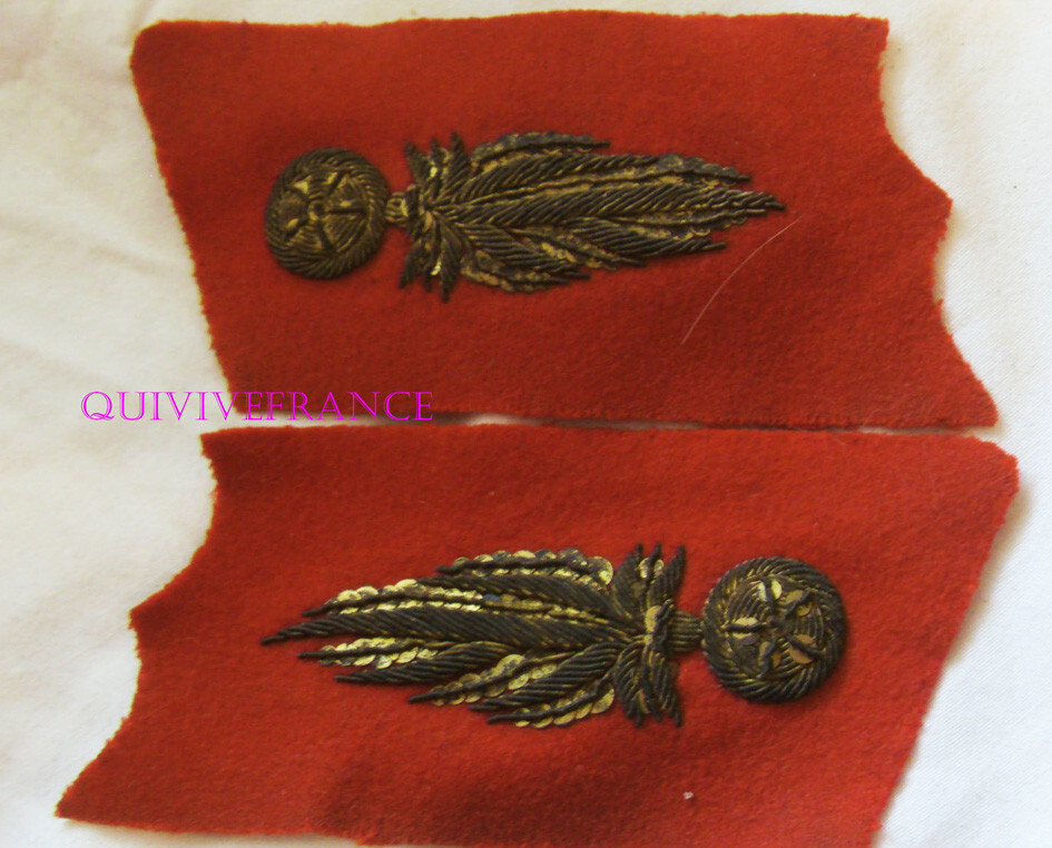 In31094 - Fabric Insignia of Officer Collar Special Staff Artillery 1893 In31094 - Fabric Insignia of Officer Collar Special Staff Artillery 1893
