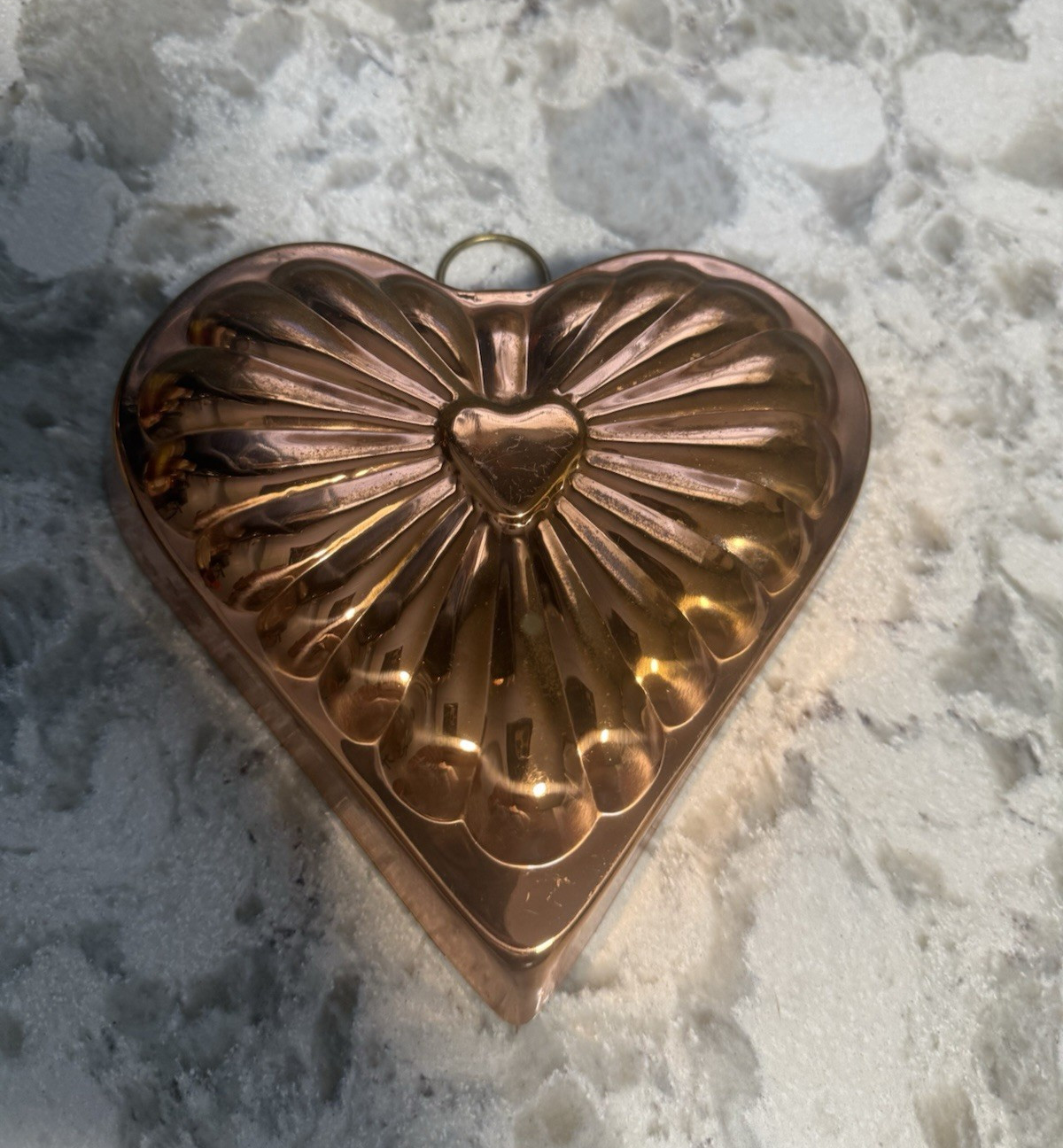 VTG Copper Heart Mold Stamped ODI Retro Kitchen Farmhouse Wall Hanging VTG Copper Heart Mold Stamped ODI Retro Kitchen Farmhouse Wall Hanging