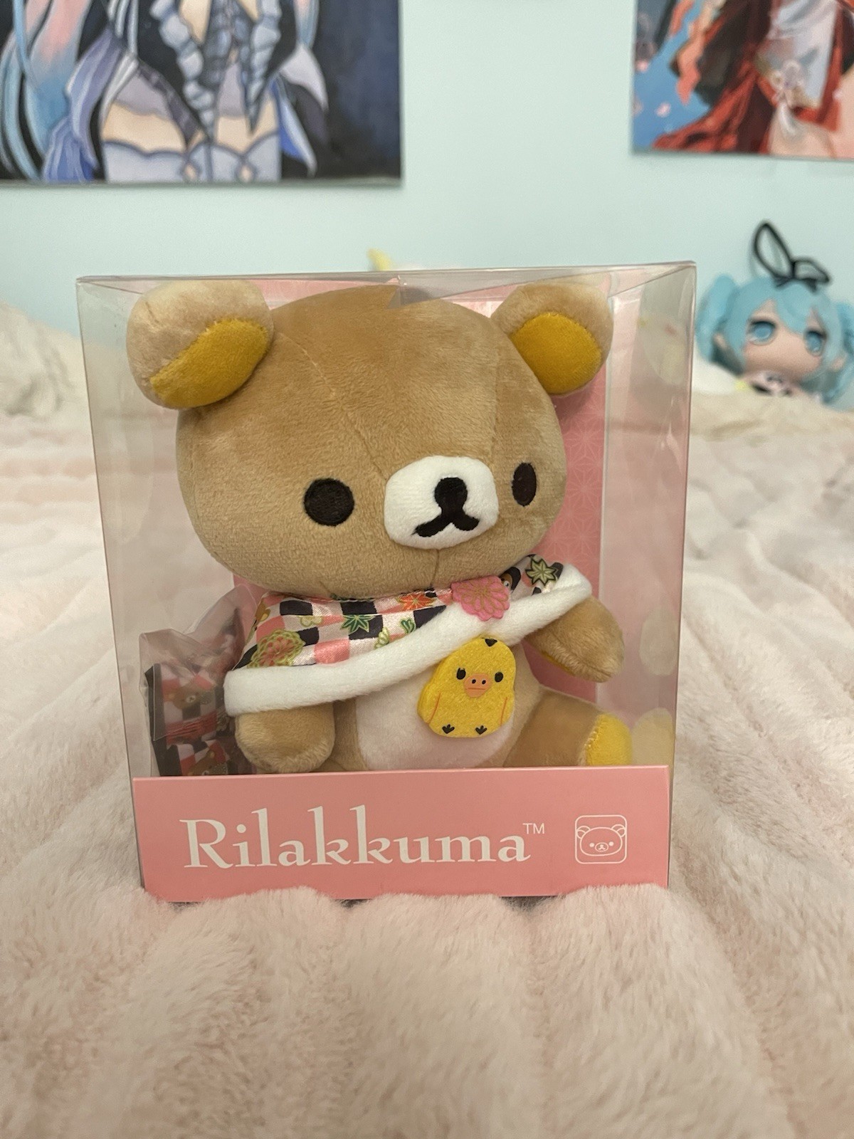 Rare Limited Edition San-X Rilakkuma Japanese-style Rilakkuma Plush Gift Set