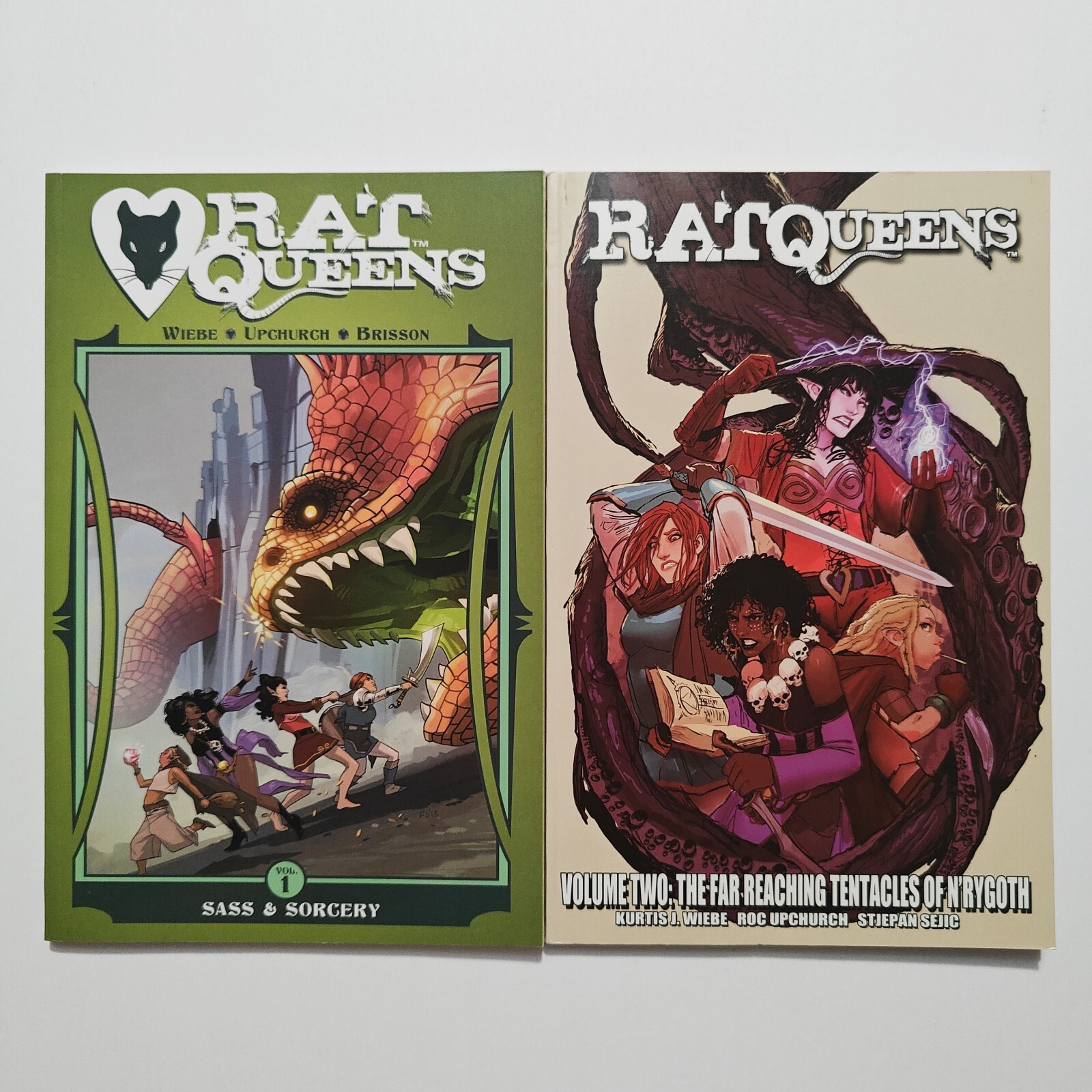 Rat Queens Vol. 1 & 2 TPB SET (Paperback) 2015 Sass & Sorcery, N'Rygoth - VF/NM