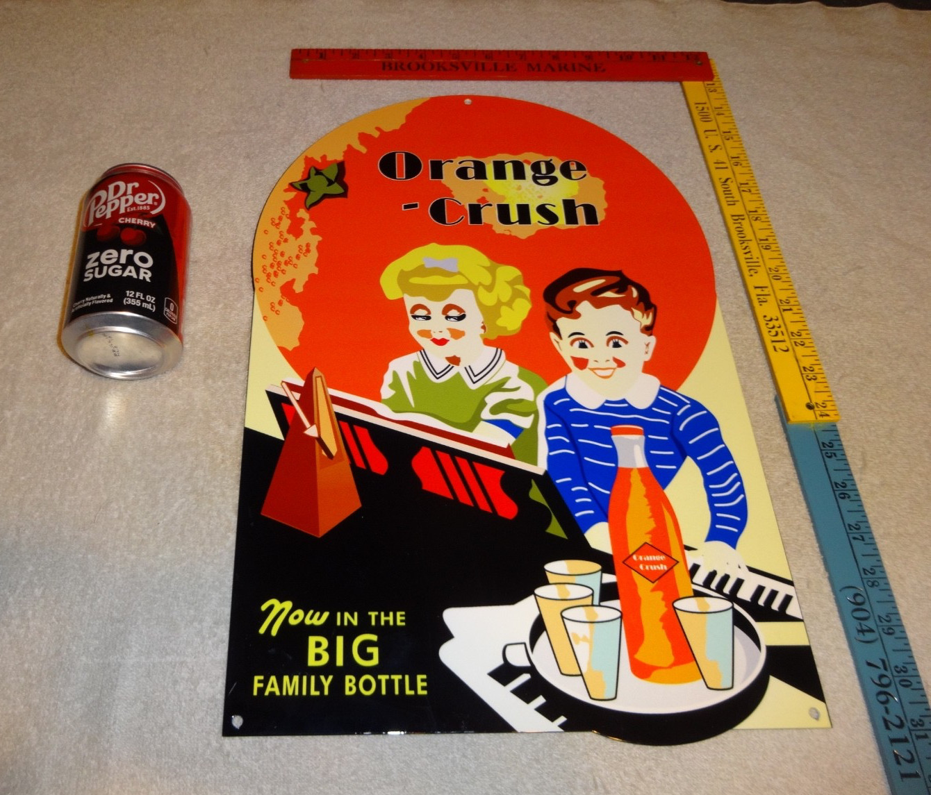 VINTAGE ORANGE CRUSH 🍊BOY GIRL & BOTTLE 17 VINTAGE ORANGE CRUSH 🍊BOY GIRL & BOTTLE 17