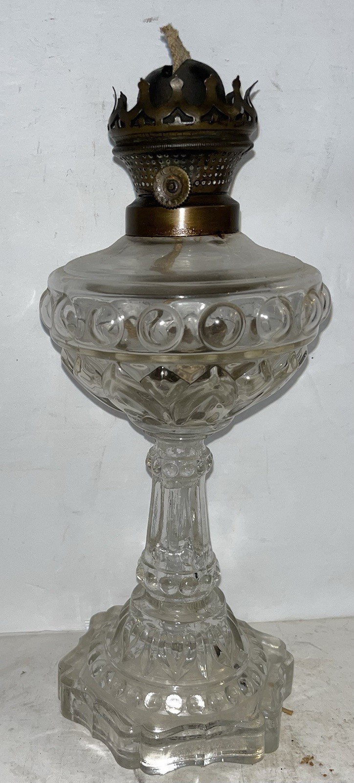 ANTIQUE Joseph And Lambert Oil Lamp L&B  BACCARAT LAMP French
