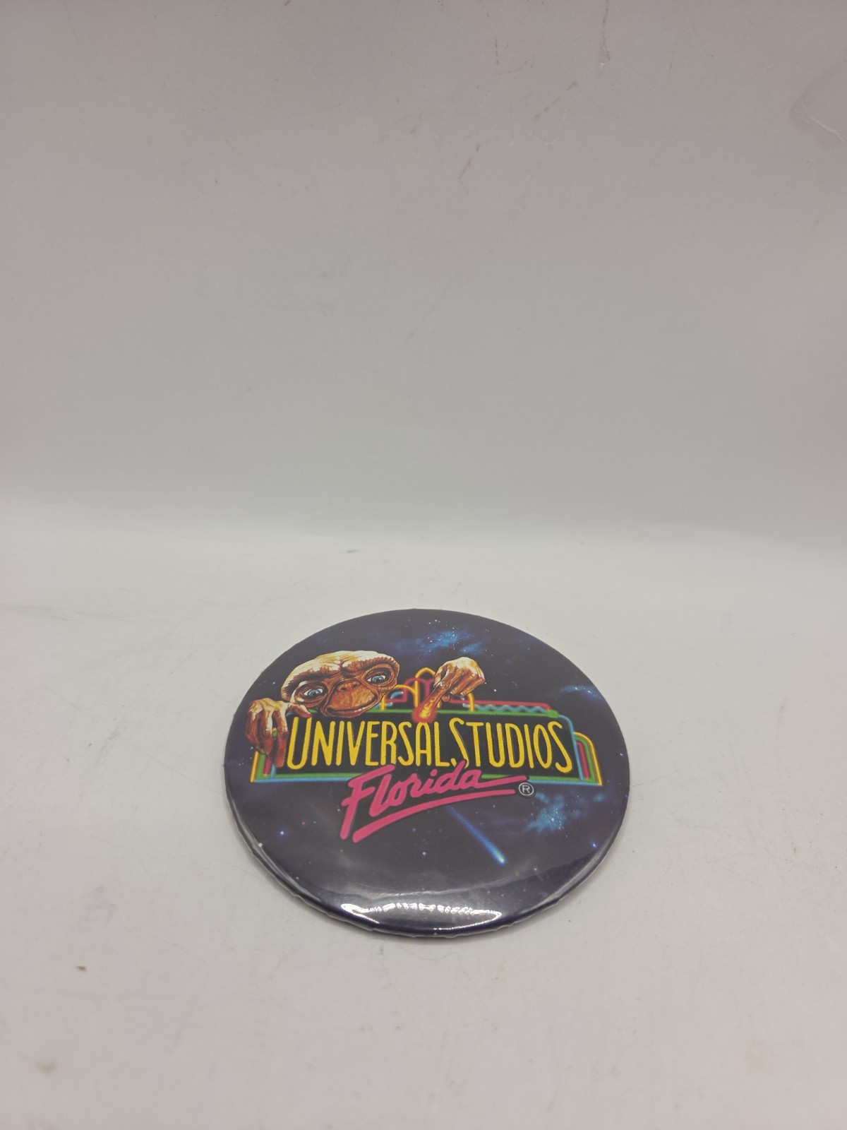 Vintage - 1980s E.T. - Universal Studios Florida Pinback - Button - Spielberg