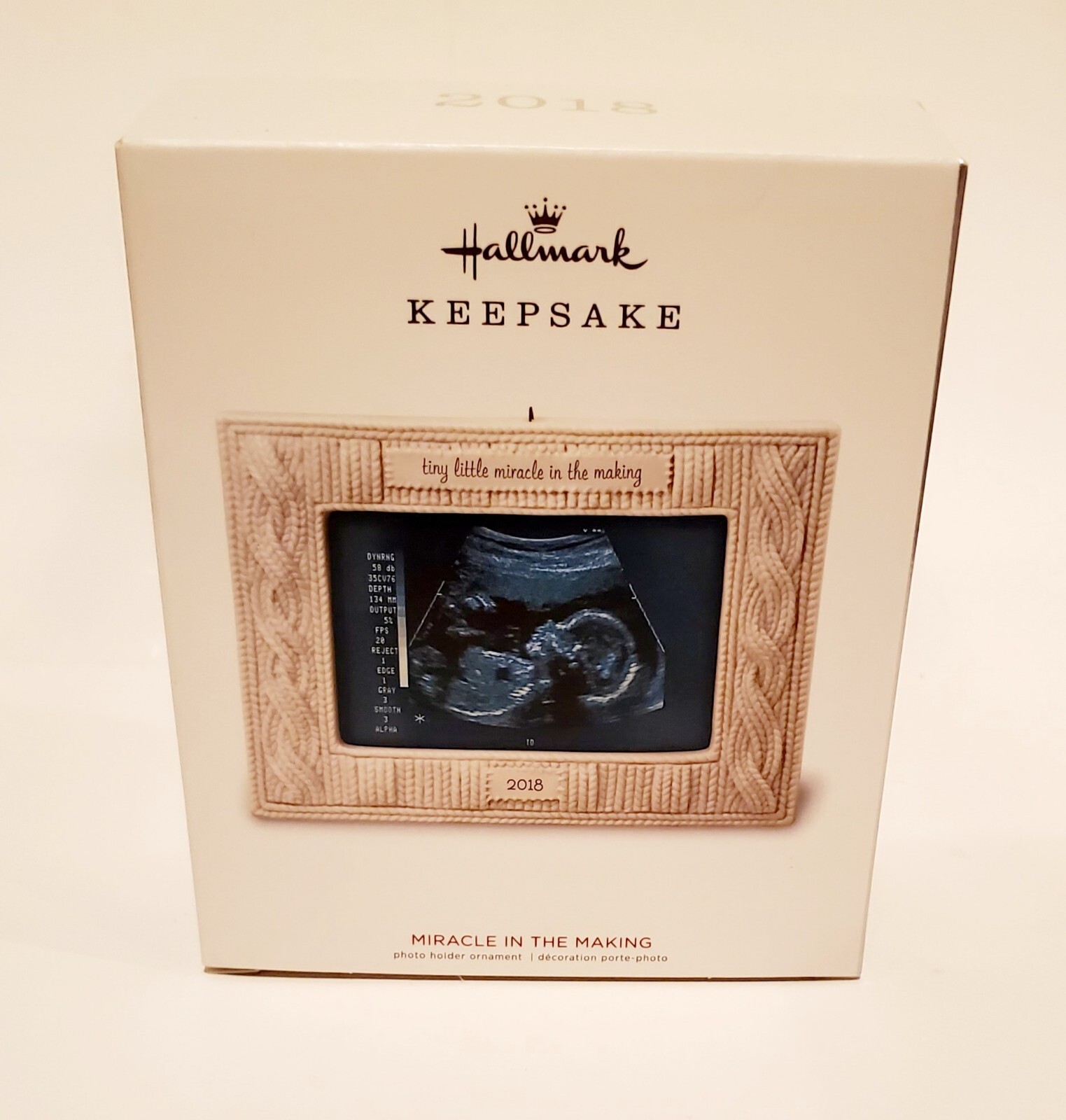 Hallmark Keepsake 2018 Porcelain Miracle In The Making Sonogram Picture Holder Hallmark Keepsake 2018 Porcelain Miracle In The Making Sonogram Picture Holder