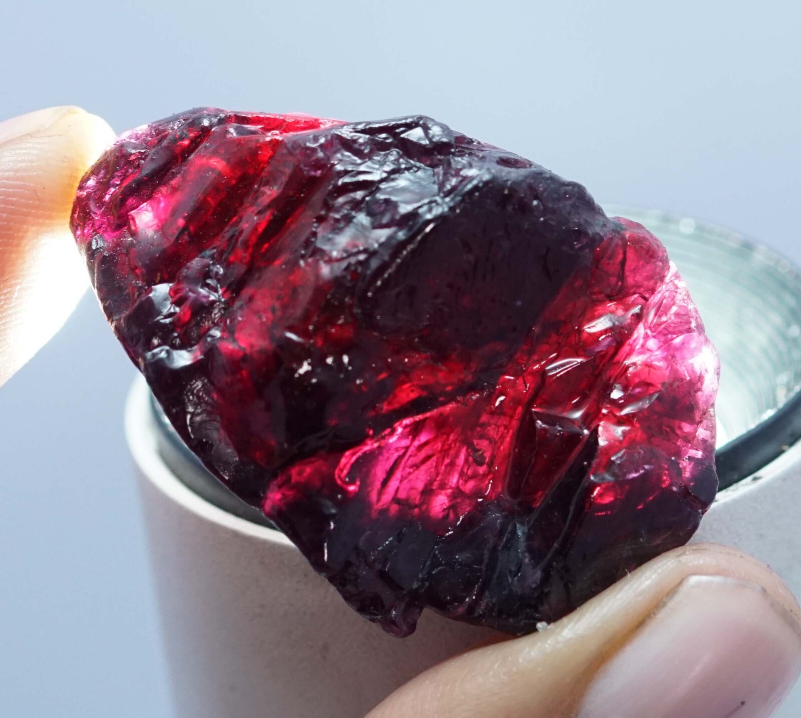 151.20Ct GIE Certified Burmese Natural Crystal Red Ruby Rough Untreated Gemstone