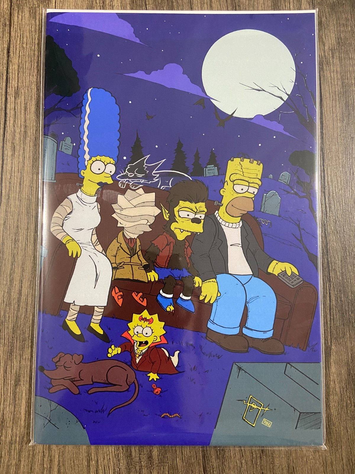 Fame : Matt Groening The Simpsons Treehouse Of Horror Light Variant NYCC 11/100
