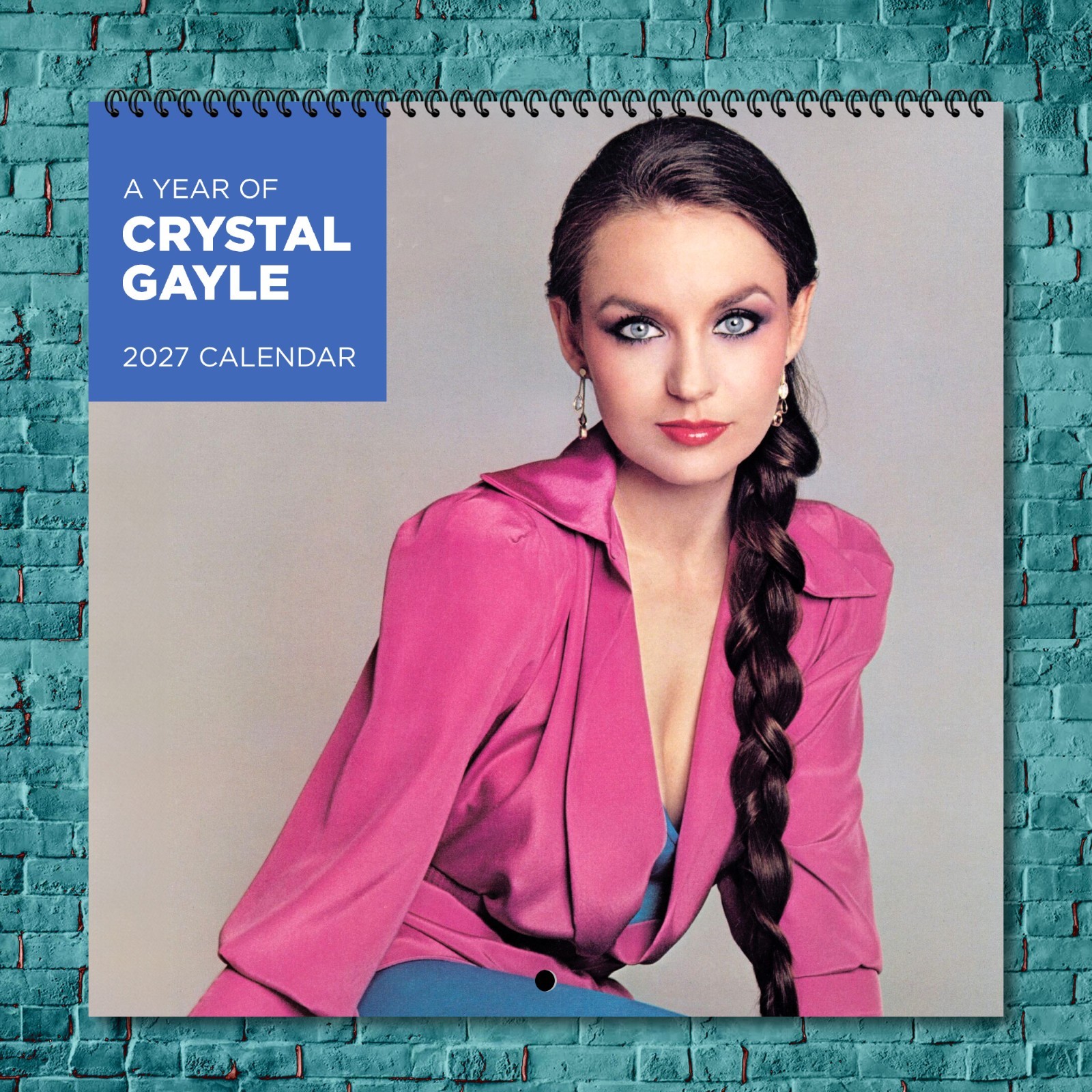 Crystal Gayle 2027 Wall Calendar 12 Month Celebrity Photo Fan Collectible