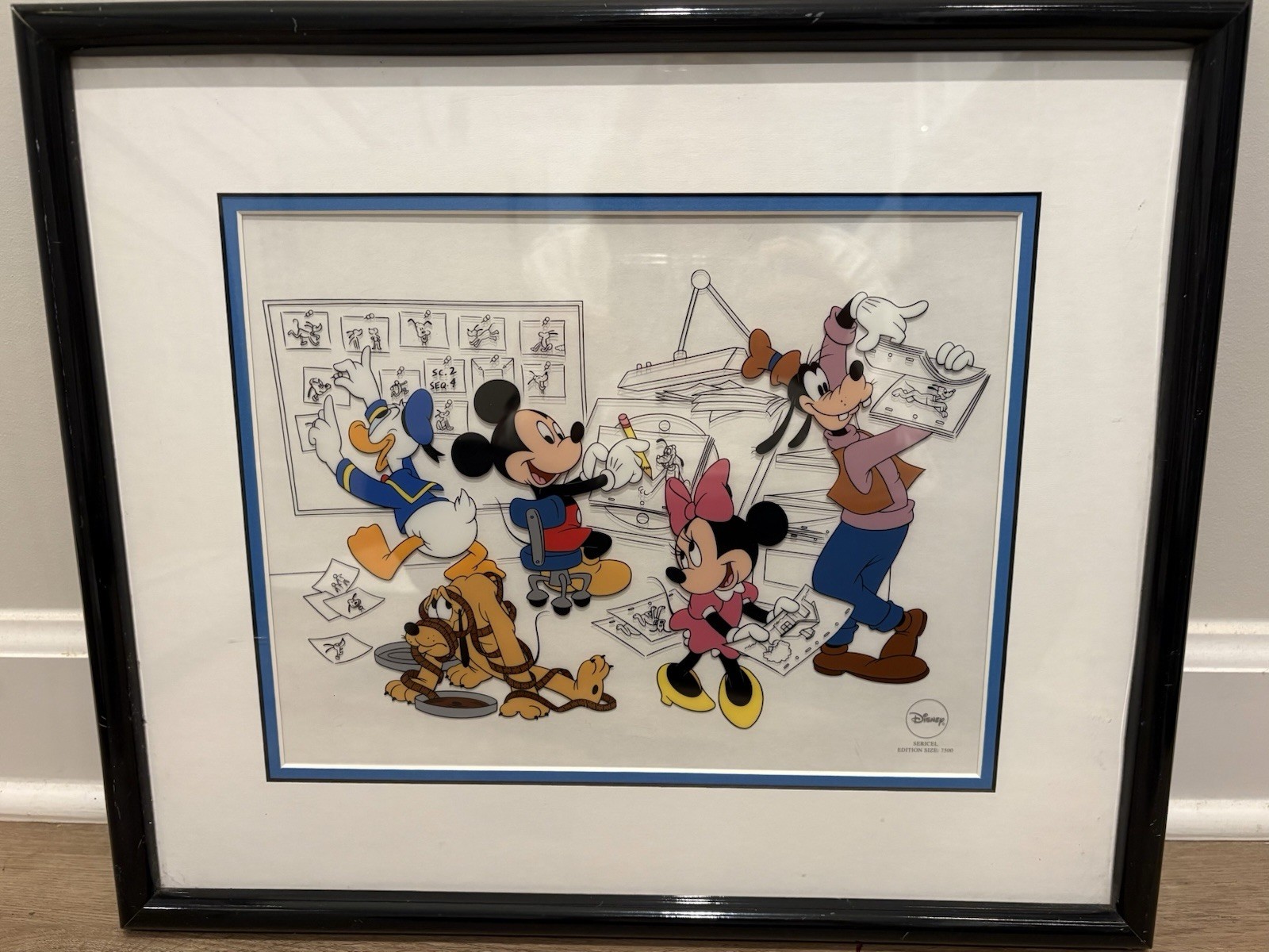 Disney Sericel Fabulous Five Mickey Mouse Minnie Donald Goofy Pluto 1997