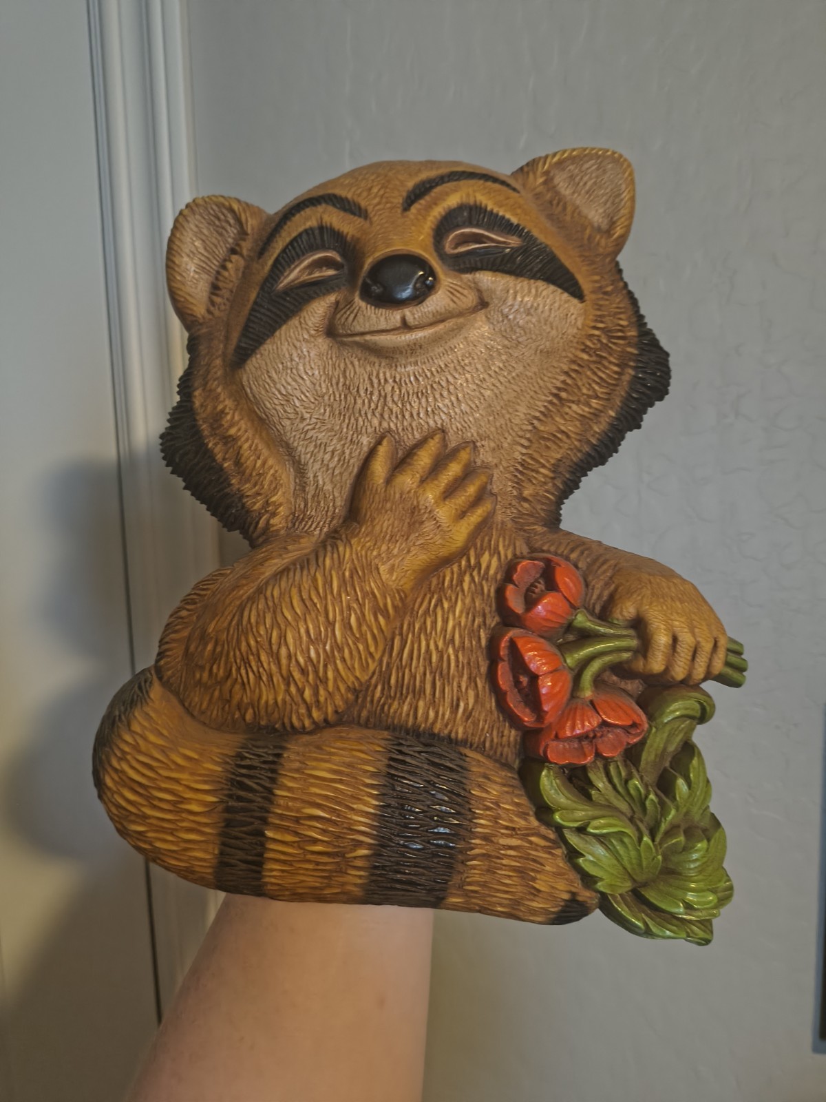 Vintage 1970s Homco Syroco Raccoon Plastic 10\ Vintage 1970s Homco Syroco Raccoon Plastic 10\