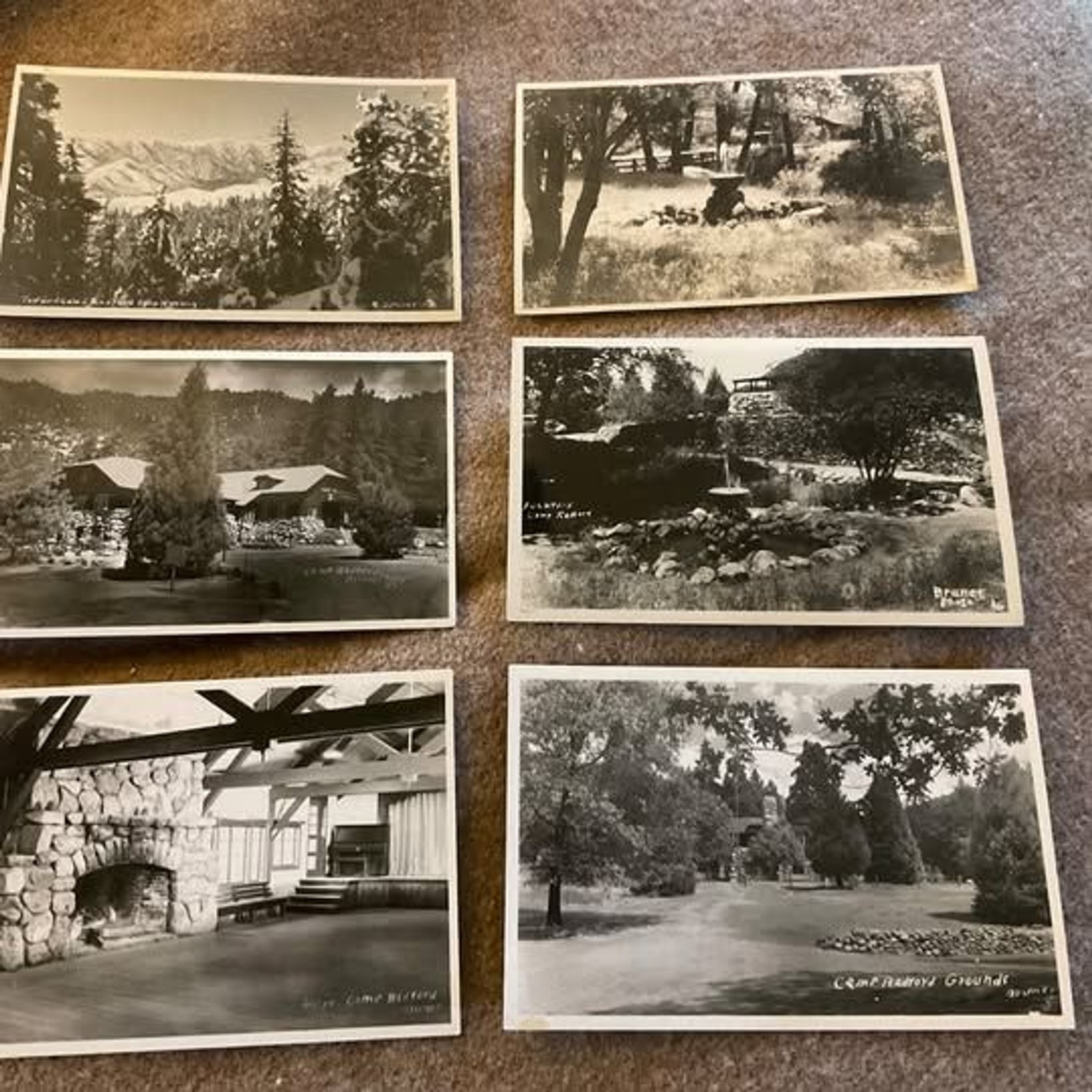 Lot of Six RPPC 1920\'s Camp Radford California Vintage Unposted Postcards Lot of Six RPPC 1920\'s Camp Radford California Vintage Unposted Postcards