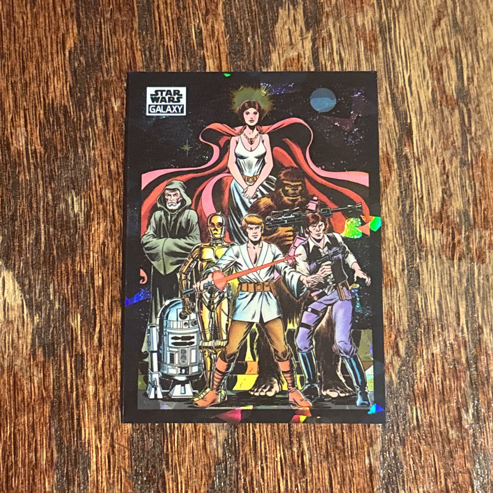 2022 Topps Star Wars Galaxy Chrome ATOMIC Refractor 67/150 \