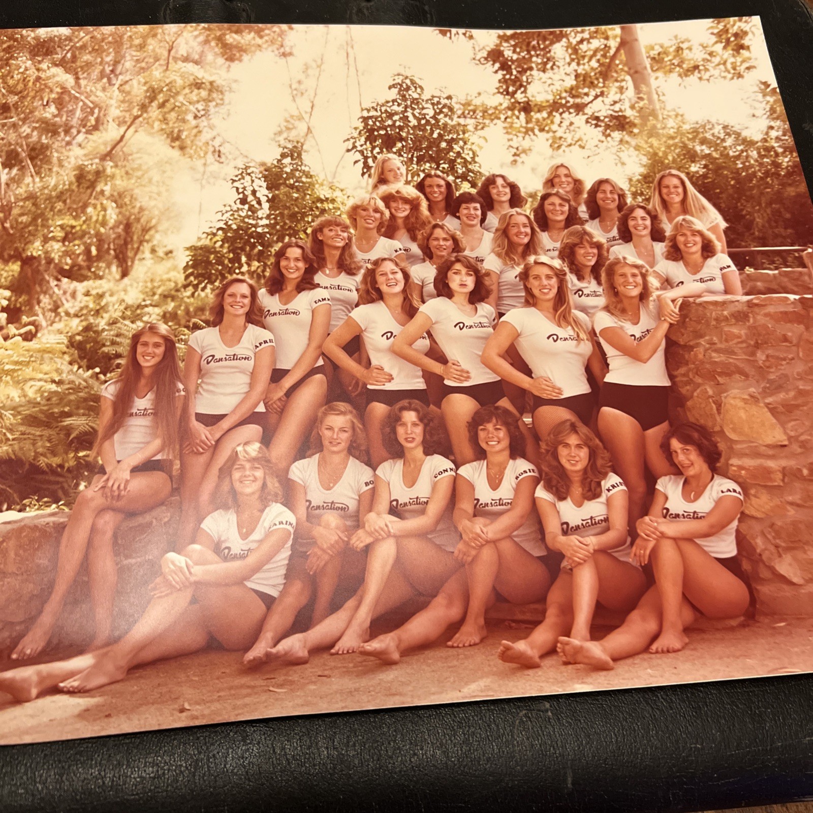 Vintage College Teen Girls Dance Team Group Photograph - 1980’s - 16x20” Vintage College Teen Girls Dance Team Group Photograph - 1980’s - 16x20”