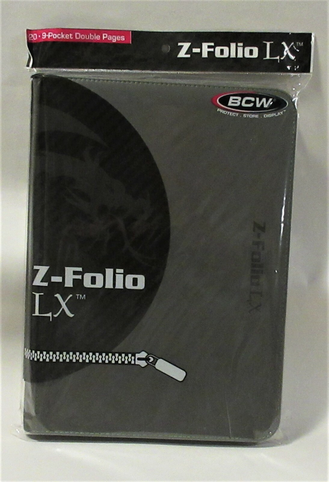 BCW GAMING Z-FOLIO 9-POCKET LX ALBUM - GRAY, HOLDS 360 CARDS, ZIPPER CLOSURE BCW GAMING Z-FOLIO 9-POCKET LX ALBUM - GRAY, HOLDS 360 CARDS, ZIPPER CLOSURE