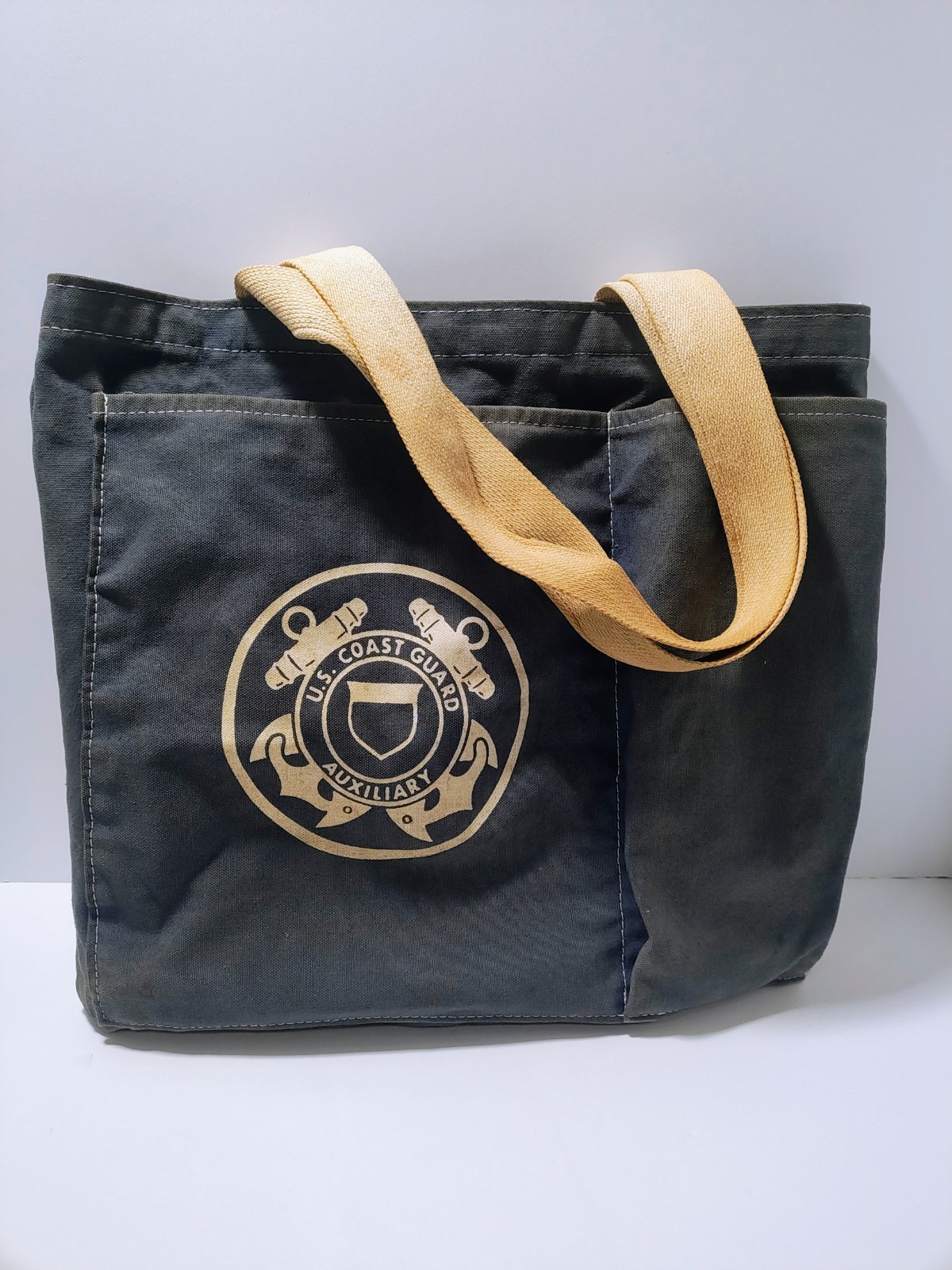 VTG US Coast Guard Auxiliary Canvas Tote Bag Consolidated P&M Corp 1978-83 VTG US Coast Guard Auxiliary Canvas Tote Bag Consolidated P&M Corp 1978-83