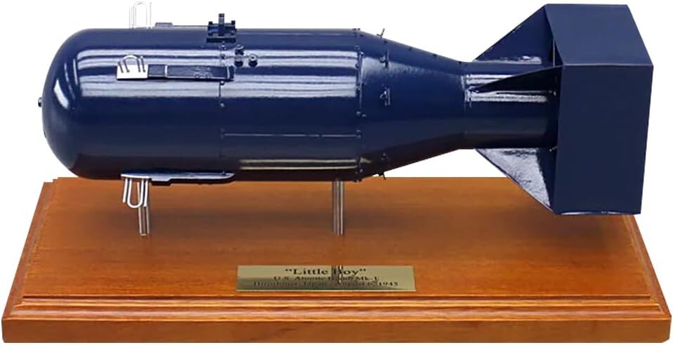 USAF Enola Gay WW2 Little Boy Replica Atomic Bomb Brass Plate Desk 1/10 SC Model