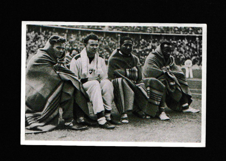 Reemtsma Sammelwerk Olympia 1936 - Tobacco Photo Card - Jesse Owens #34 RELAY Reemtsma Sammelwerk Olympia 1936 - Tobacco Photo Card - Jesse Owens #34 RELAY