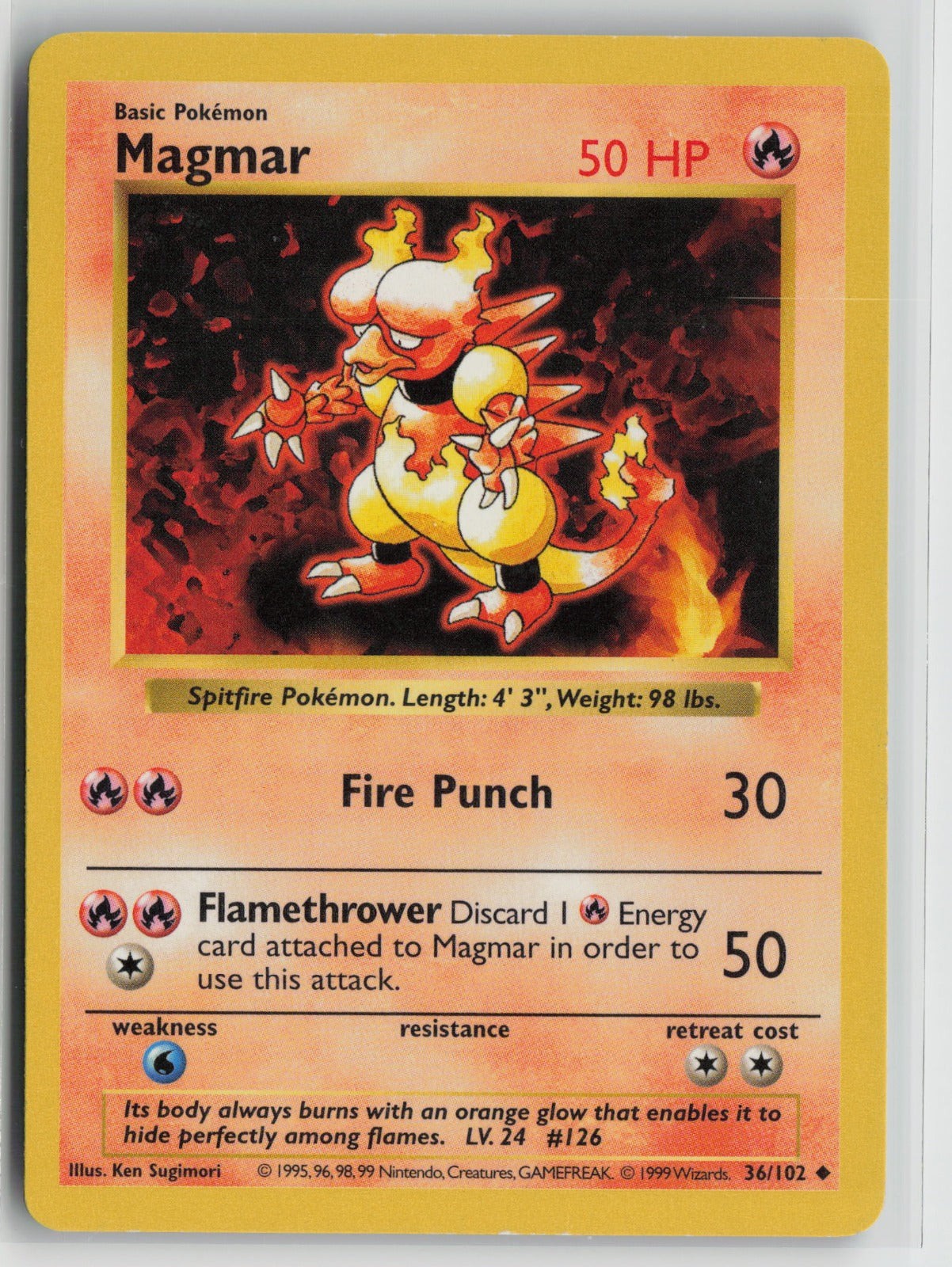 Magmar Uncommon Unlimited BSS 036/102 LP