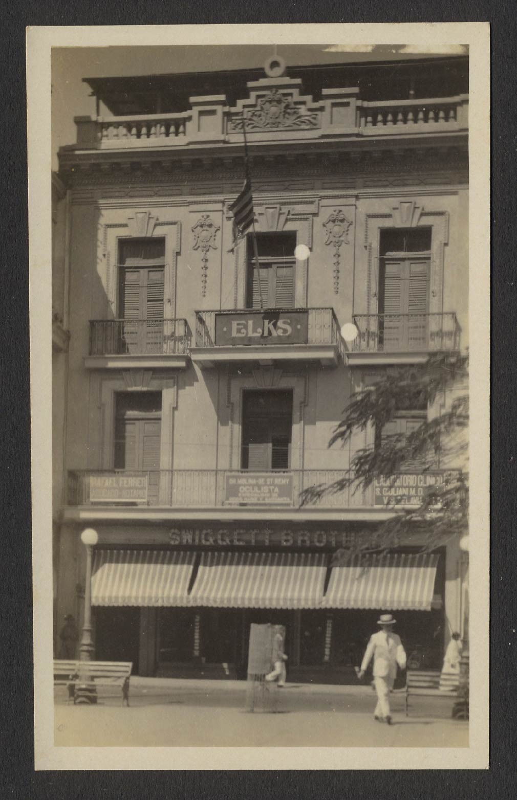 San Juan PR 1920s RPPC Photo Postcard ELKS SWIGGETT BROTHERS C. de San Francisco