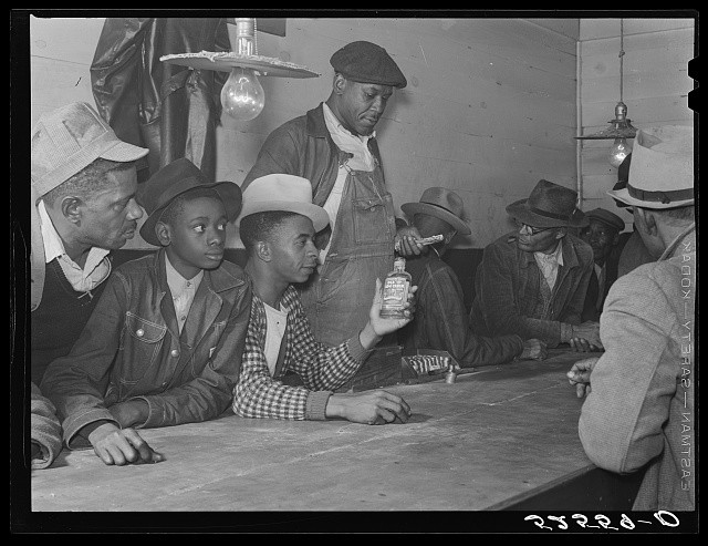 Clarksdale Mississippi 1939 Juke Joint Gambling Cotton Money Night Scene