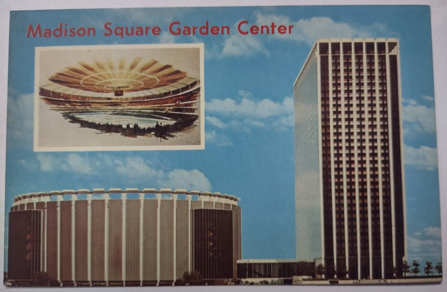 Vintage Madison Square Garden Center New York City Postcard Unposted Vintage Madison Square Garden Center New York City Postcard Unposted