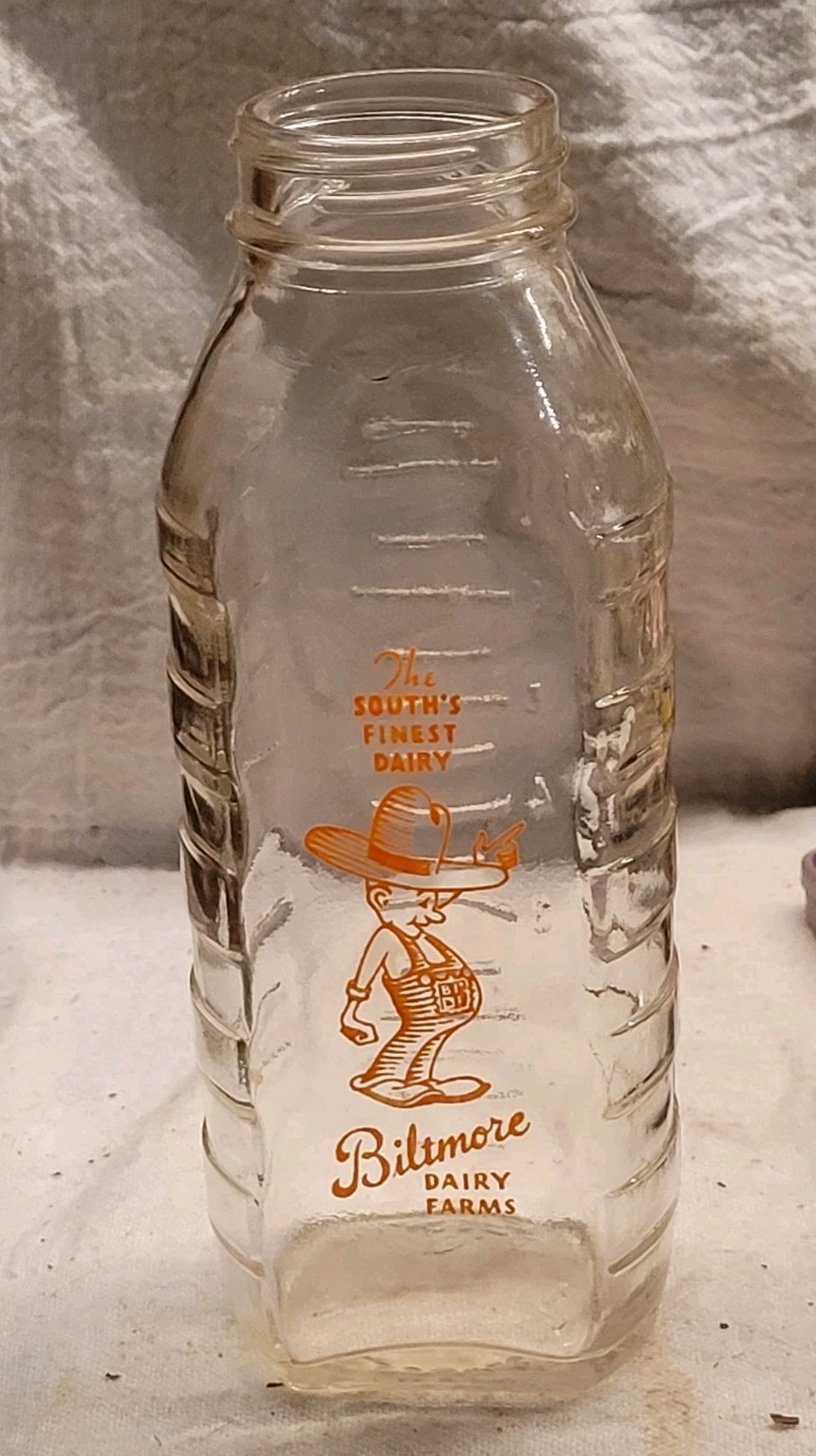Rare Biltmore Winky Baby Bottle From Biltmore Dairy Asheville North  Carolina 