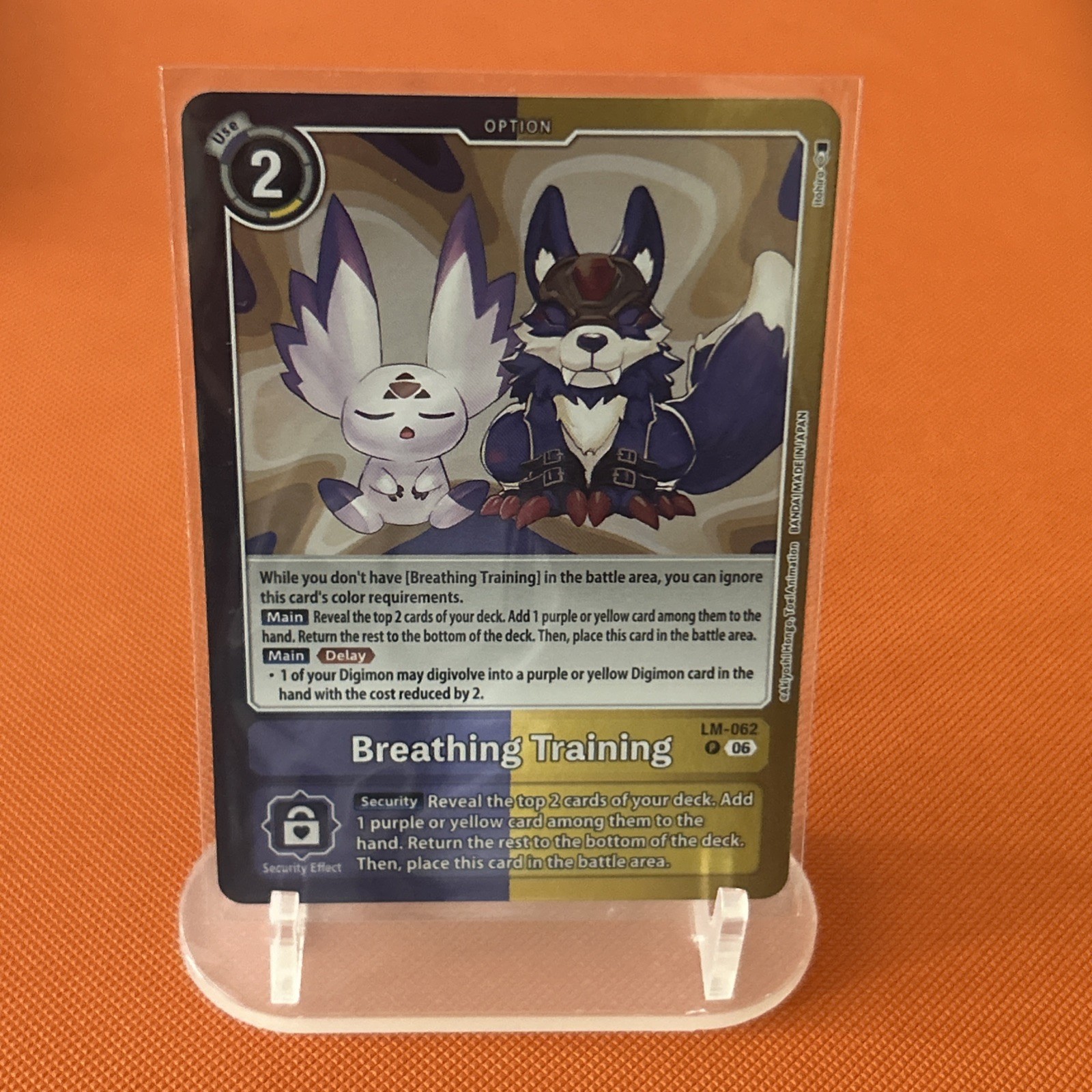 Breathing Training [LM-062] Digimon Card Game [Limited Card Pack -Final Crest-]