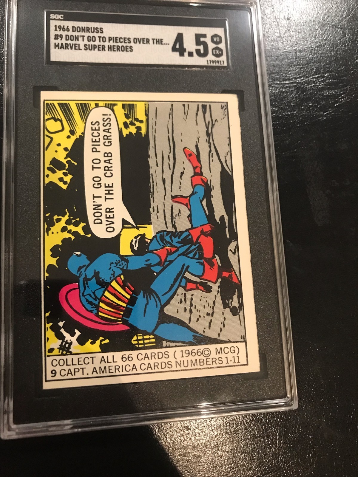 1966 CAPTAIN AMERICA Marvel #9 SGC 4.5 SUPER HEROES Don’t Go To Pieces Over Crab
