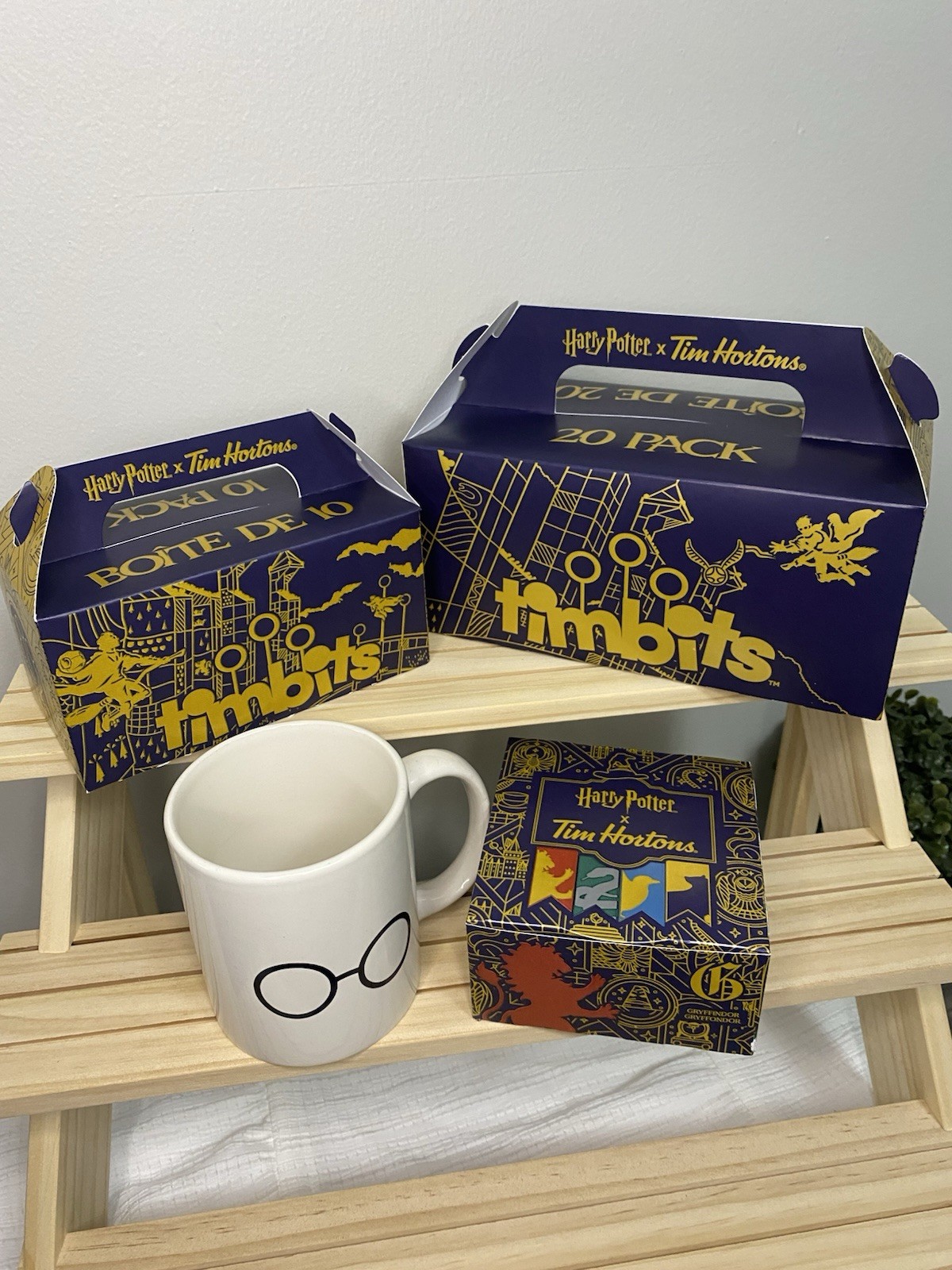 Tim Hortons x Harry Potter Limited Edition Canada empty Donut & Timbit Boxes