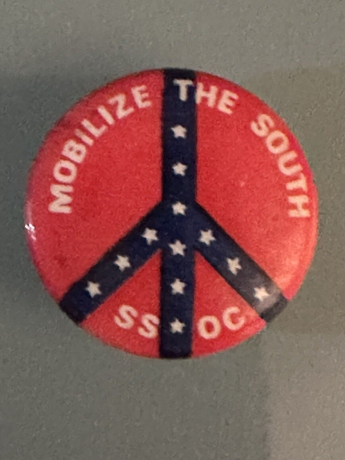 SSOC Southern Student Organizing Comm Mobilize Civil Rights Cause Pinback Button