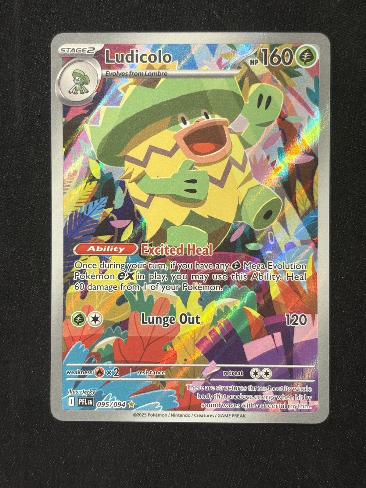 Ludicolo 095/094 Me02: Phantasmal Flames Holo