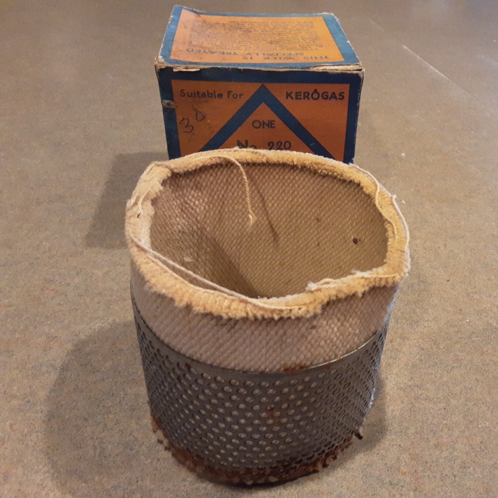 Vintage No. 220 Stove Wick With Metal Carrier \