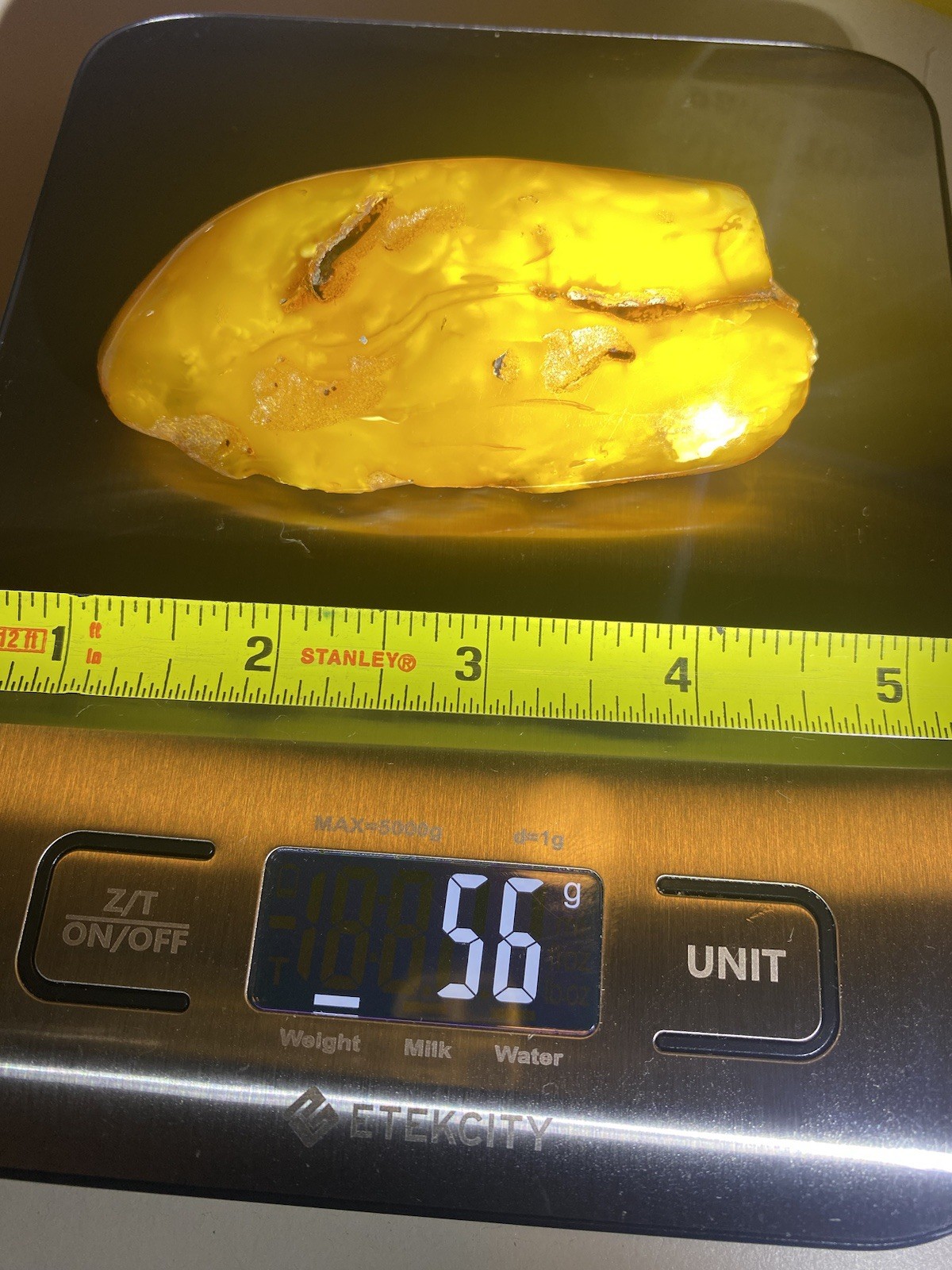 RARE AGED PATINA Baltic Butterscotch Eggyolk Amber 56 grams Polished Years Ago RARE AGED PATINA Baltic Butterscotch Eggyolk Amber 56 grams Polished Years Ago