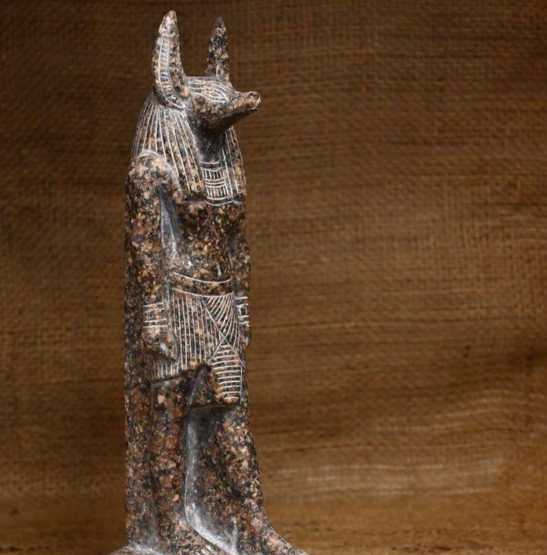 Egyptian Artifacts A Rare Authentic Pharaonic Statue Of Egyptian God Anubis BC