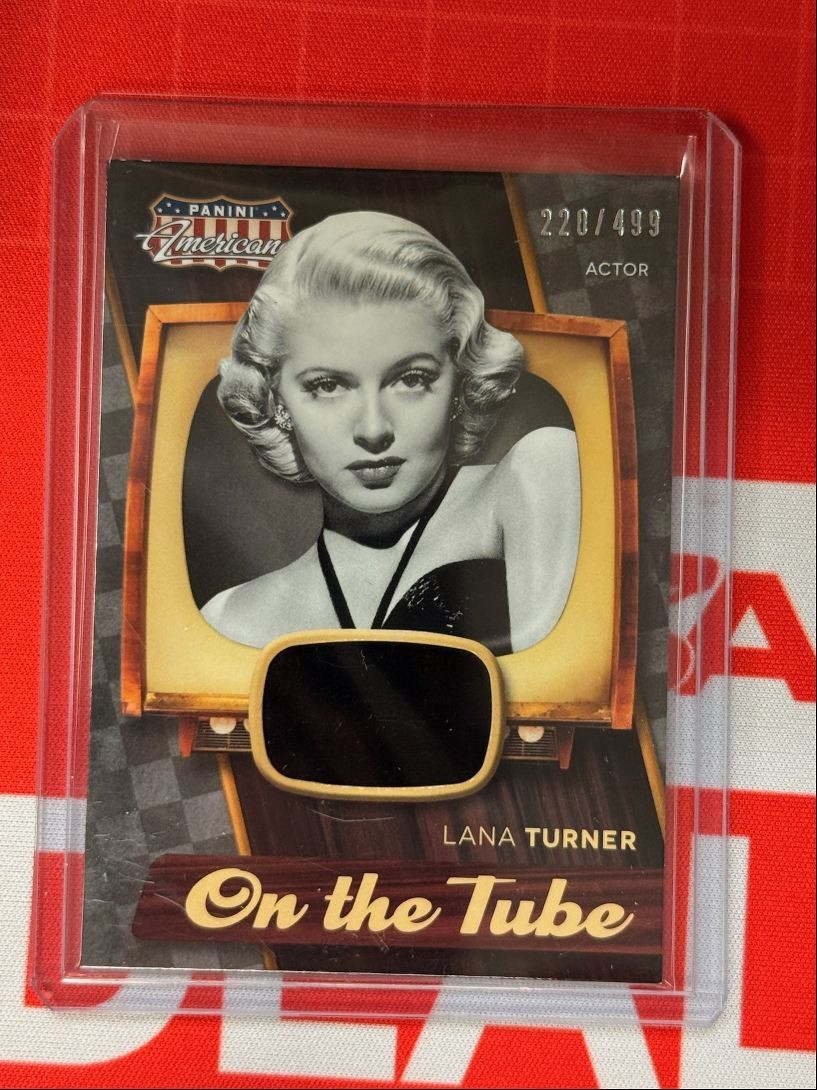 2015 Panini Americana On the Tube Relic Lana Turner 220/499 #VM-LT