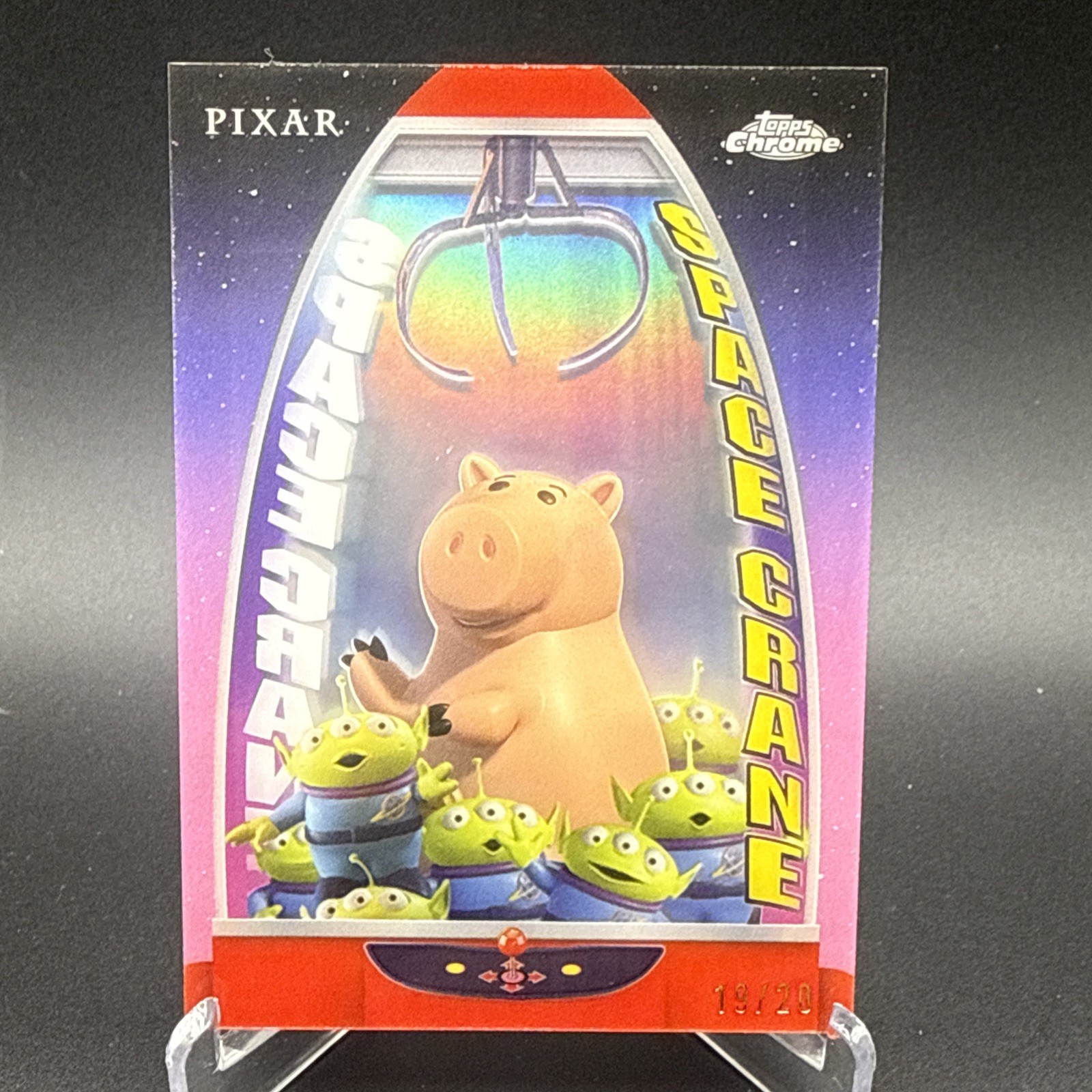 2025 Topps Disney Pixar 30 Years of Toy Story HAMM Space Crane SHADOWBOX /20 2025 Topps Disney Pixar 30 Years of Toy Story HAMM Space Crane SHADOWBOX /20