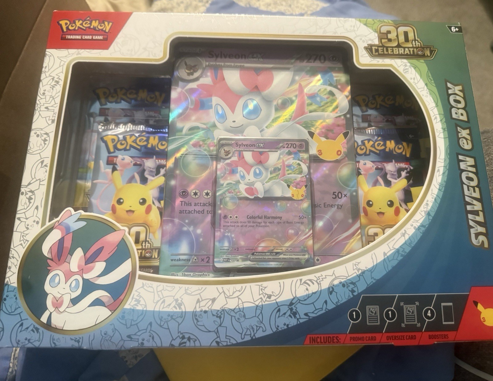 Pokemon TCG: 30th Celebration Sylveon ex Box NEW PERFECT Pokemon TCG: 30th Celebration Sylveon ex Box NEW PERFECT