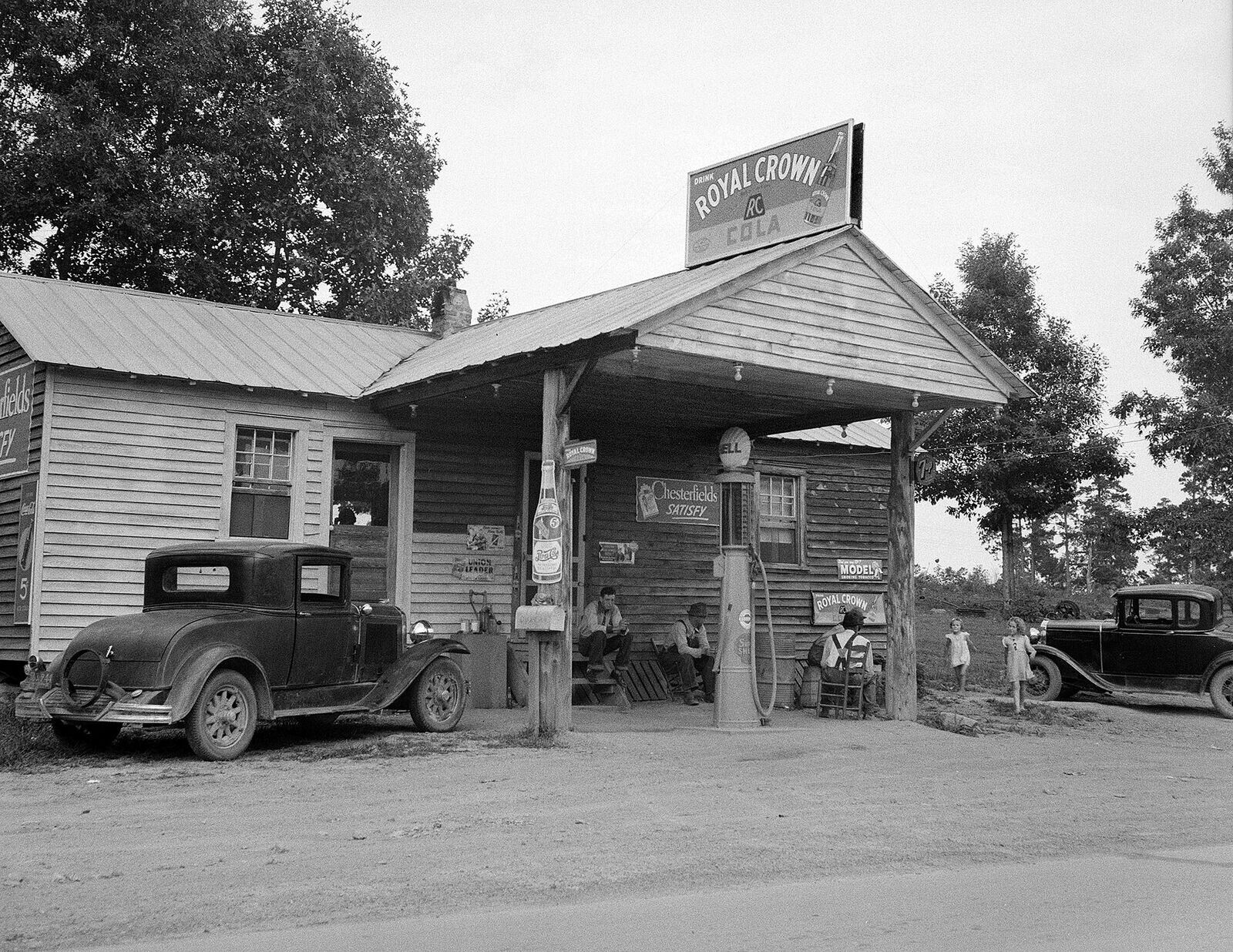 1935 -1942 Gas Station & Country Store Vintage Old Photo 8.5 1935 -1942 Gas Station & Country Store Vintage Old Photo 8.5