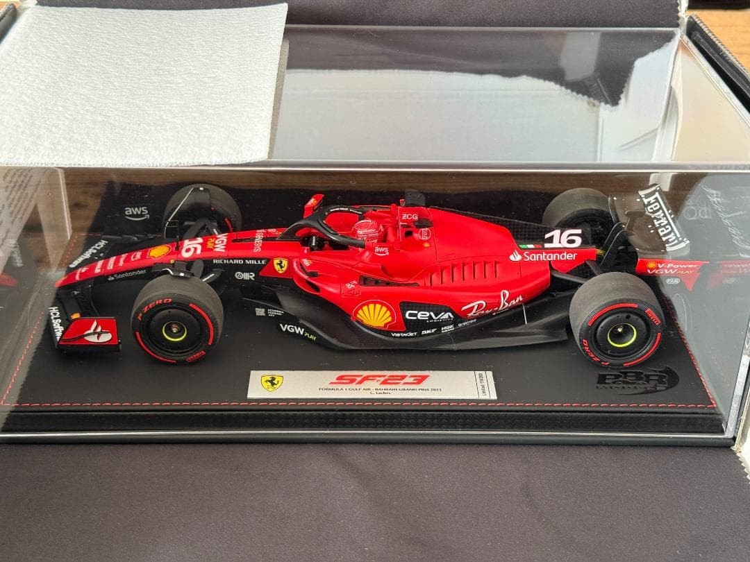 BBR Models Ferrari SF-23 Bahrain GP 2023 C. Leclerc 1/18 Limited 200pcs