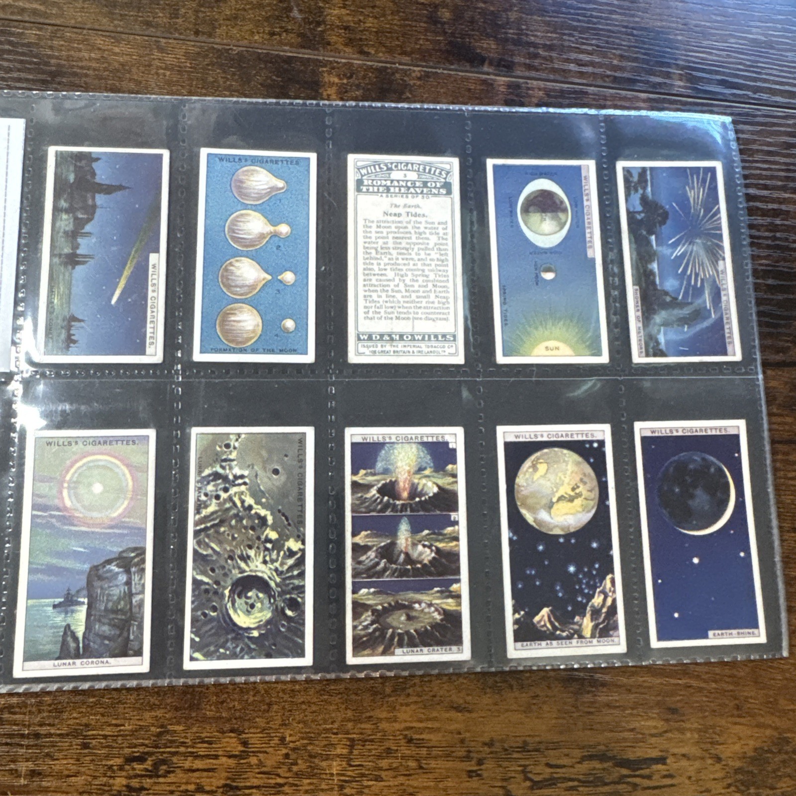 1928 Wills Romance of The Heavens Full Set Sleeved 50 Cards 1928 Wills Romance of The Heavens Full Set Sleeved 50 Cards