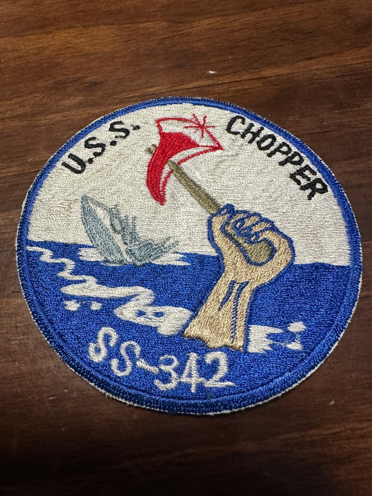 Vintage US Navy USS Chopper Submarine Patch
