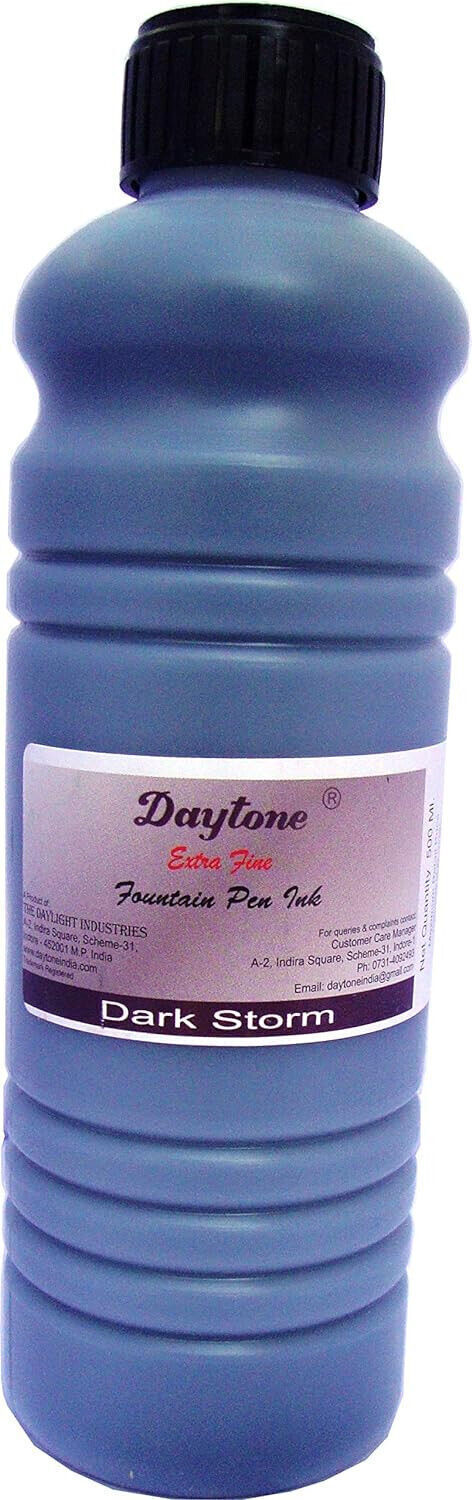 @ Daytone Extra Fine Fountain Pen Ink Dark Storm 500 Ml