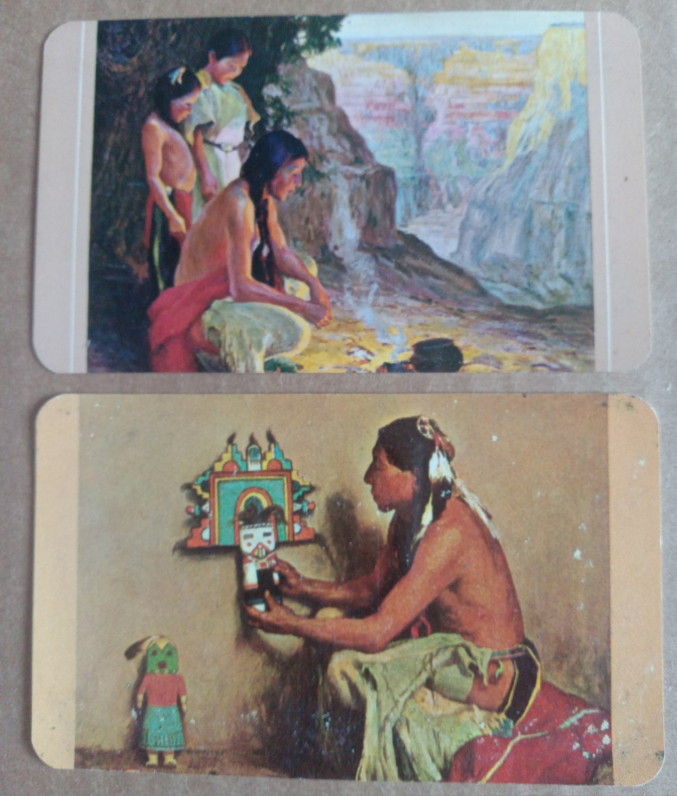 Two Pocket Calendars Santa FE RR. 1964 1963 GRAND CANYON. KACHINA Two Pocket Calendars Santa FE RR. 1964 1963 GRAND CANYON. KACHINA