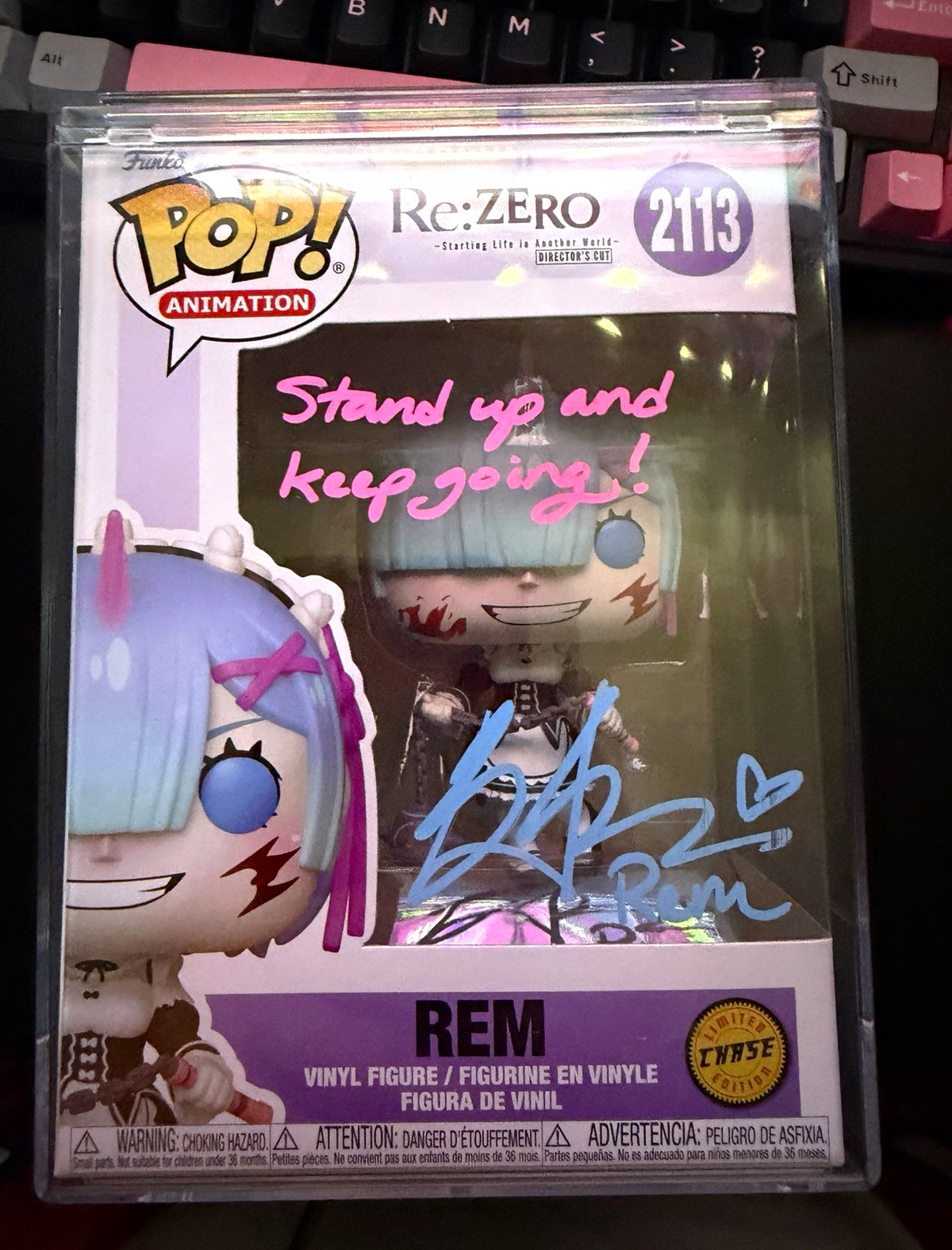 Funko Pop Animation Re:Zero Rem Vinyl Figure #2113 Limited Edition SIGNED Funko Pop Animation Re:Zero Rem Vinyl Figure #2113 Limited Edition SIGNED