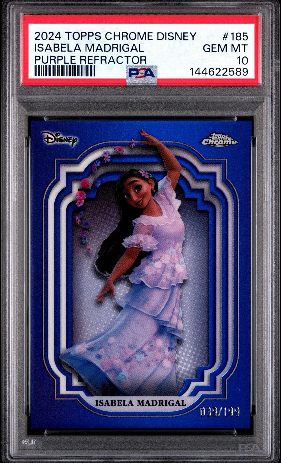 2024 Topps Chrome Disney #185 Isabela Madrigal Purple /199 PSA 10 2024 Topps Chrome Disney #185 Isabela Madrigal Purple /199 PSA 10