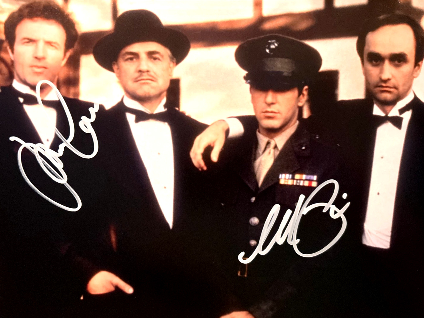 Al Pacino, James Caan Signed (GODFATHER) 8x10 GENUINE Authentic Autographs w/COA
