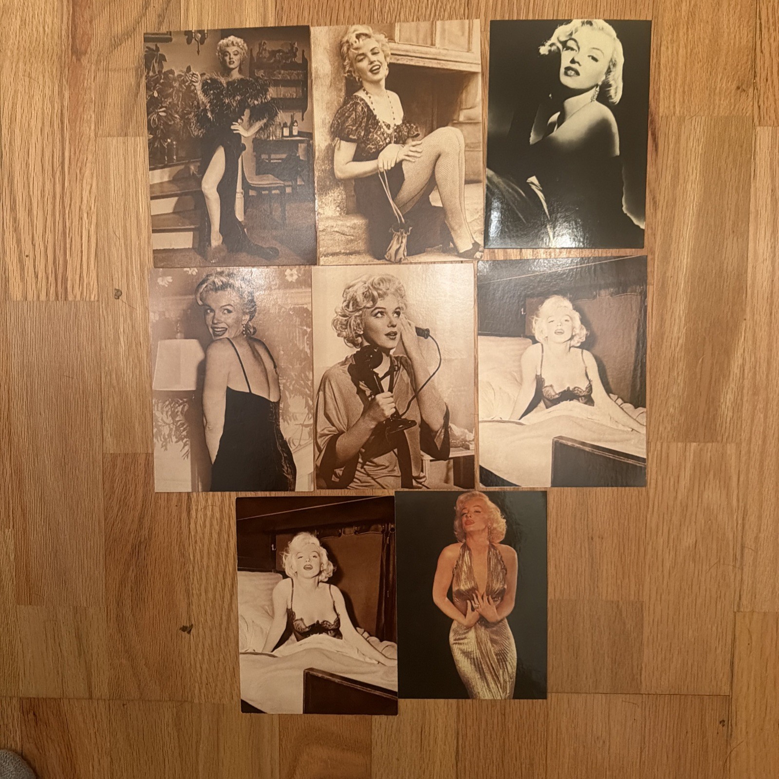 Vintage Marilyn Monroe Postcards Lot of 8 Unused Hollywood Glamour