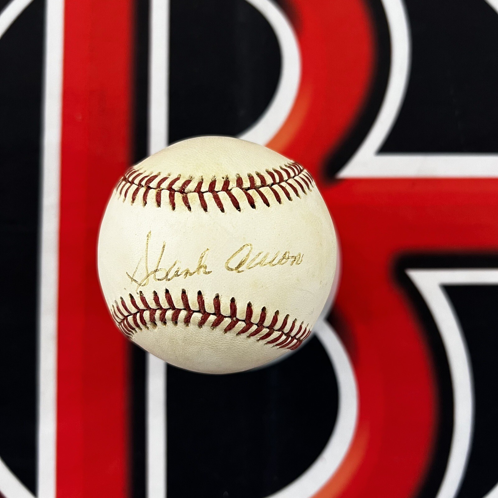 Hank Aaron Atlanta Braves Signed ONLB Autographed Baseball JSA Cert