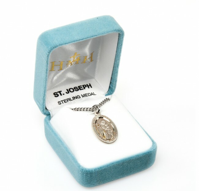 St. Joseph 24 inch Sterling Silver Necklace St. Joseph 24 inch Sterling Silver Necklace
